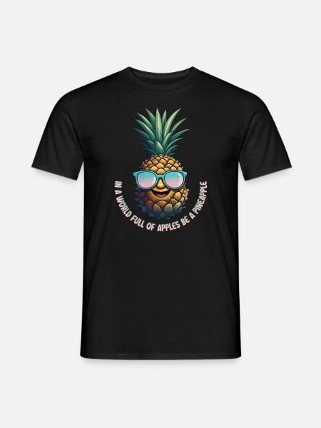 Pineapple Pineapple Cool Sunglasses Gift - Men's T-Shirt - black