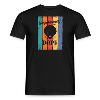 Unapologetically Statement Retro Themed - Men's T-Shirt - black - Front - AI Model Male 178 light (178cm)