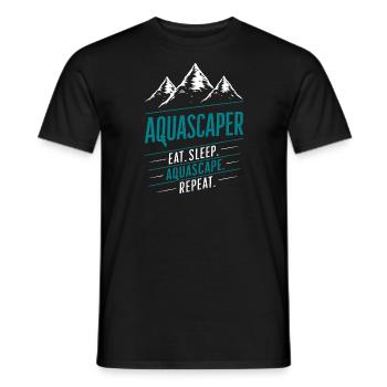 Creative Aquascaper Expert Design Aquascaping - Men's T-Shirt - black - Front - AI Model Male 178 light (178cm)