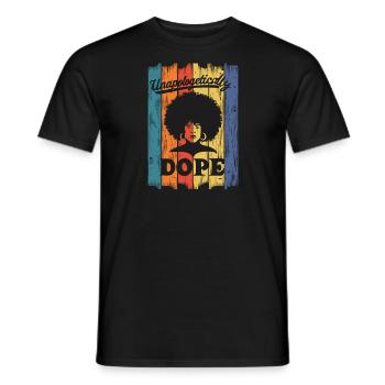 Afroamerikaner kompromisslos stärken - Männer T-Shirt - Schwarz - Vorne - AI Model Male 178 light (178cm)
