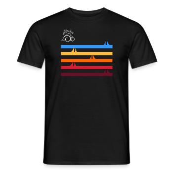 Süßwasser-Schifffahrt - Männer T-Shirt - Schwarz - Vorne - AI Model Male 178 light (178cm)