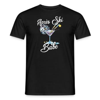 Après-ski Babe Tenue de Ski Femme Celebrate - T-shirt homme - noir - Devant - AI Model Male 178 light (178cm)
