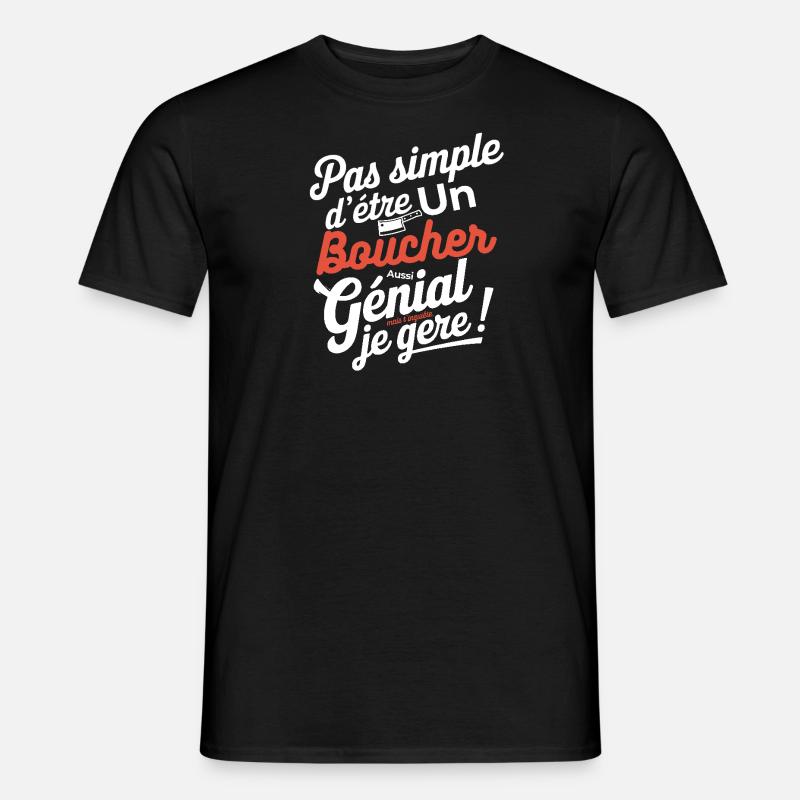 Butcher also awesome - Men's T-Shirt - black