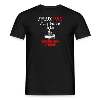 Marine Humour – Ich gehe Krabbenfischen - Männer T-Shirt - Schwarz - Vorne - AI Model Male 178 light (178cm)