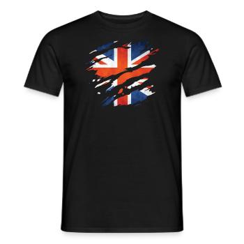 great britain 1 01 - Männer T-Shirt - Schwarz - Vorne - AI Model Male 178 light (178cm)
