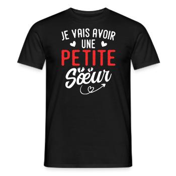 Ich werde eine kleine Schwester haben - Männer T-Shirt - Schwarz - Vorne - AI Model Male 178 light (178cm)