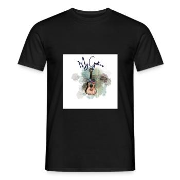 my guitar - T-shirt homme - noir - Devant - AI Model Male 178 light (178cm)