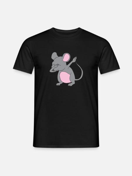 Dabbing rat / mouse - Men's T-Shirt - black