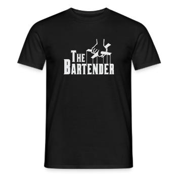 Barkeeper - The Bartender - Männer T-Shirt - Schwarz - Vorne - AI Model Male 178 light (178cm)