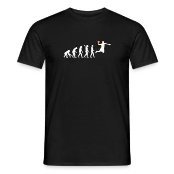 Basketball - Evolution des Menschen / Darwin - Männer T-Shirt - Schwarz - Vorne - AI Model Male 178 light (178cm)