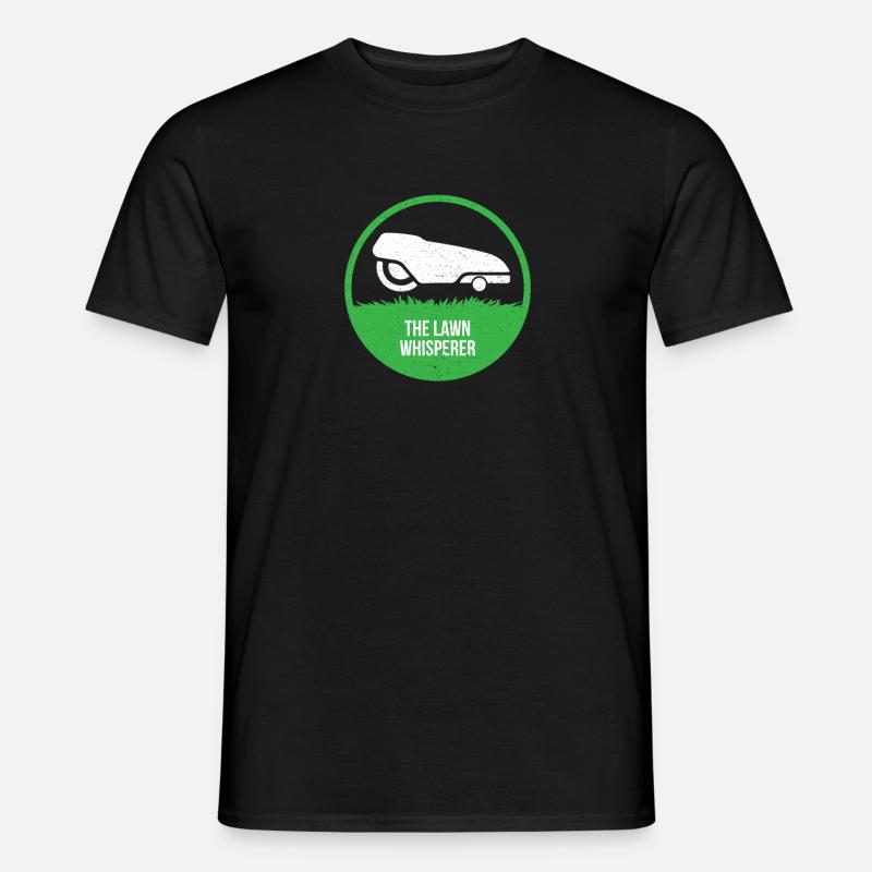 Rasenmäher Roboter - The Lawn Whisperer - Männer T-Shirt - Schwarz