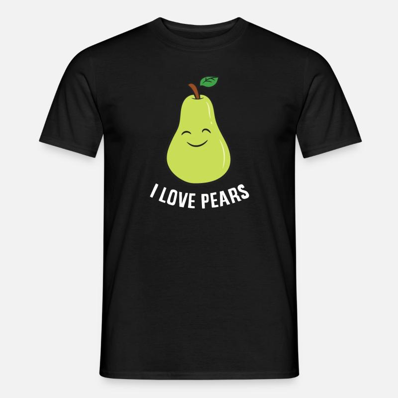 Pear - I Love Pears - Men’s T-shirt - black