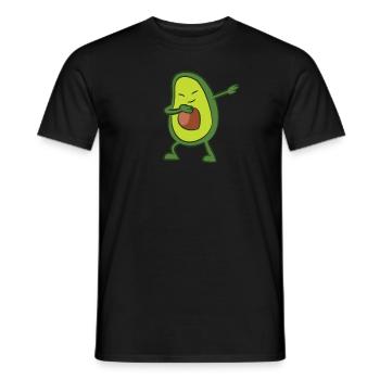 Avocado - Dab, dabbing, dabben, tanzen - Männer T-Shirt - Schwarz - Vorne - AI Model Male 178 light (178cm)