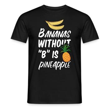 Banane - Männer T-Shirt - Schwarz - Vorne - AI Model Male 178 light (178cm)