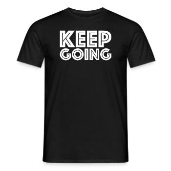 Moving on | Inspiration, perseverance - Men's T-Shirt - black - Front - AI Model Male 178 light (178cm)