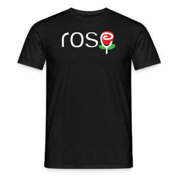 Rose - Männer T-Shirt - Schwarz - Vorne - AI Model Male 178 light (178cm)