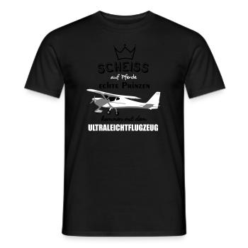 fk9 Flugzeug Pilot Flieger Ultraleichtflugzeug UL - Männer T-Shirt - Schwarz - Vorne - AI Model Male 178 light (178cm)