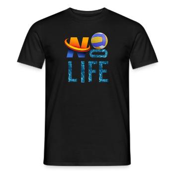 KEINE VOLLEY, KEIN LEBEN - Männer T-Shirt - Schwarz - Vorne - AI Model Male 178 light (178cm)