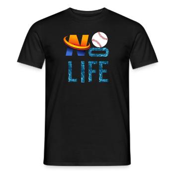 NO baseball ,No life - T-shirt homme - noir - Devant - AI Model Male 178 light (178cm)