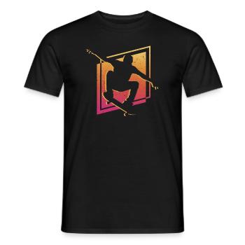 Skateboarding Skaten Skateboard Trick Skater - Männer T-Shirt - Schwarz - Vorne - AI Model Male 178 light (178cm)