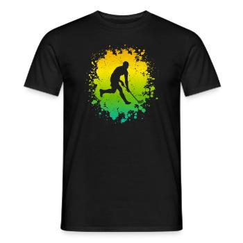 Floorball Player Floorball Floorball Player - Men's T-Shirt - black - Front - AI Model Male 178 light (178cm)