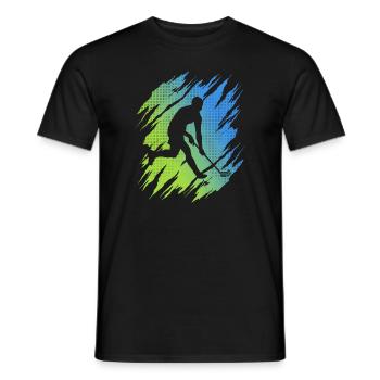 Floorball Player Floorball Player Floorball - Men's T-Shirt - black - Front - AI Model Male 178 light (178cm)