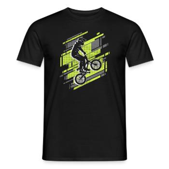 BMX Bike Rider Garçons Stunt Bike BMX - T-shirt homme - noir - Devant - AI Model Male 178 light (178cm)