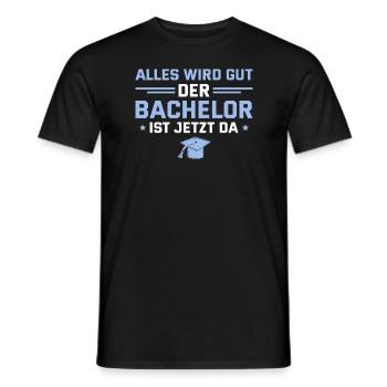 Bachelor Studium Bestandene Bachelorprüfung - Männer T-Shirt - Schwarz - Vorne - AI Model Male 178 light (178cm)