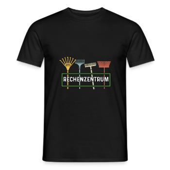 Rechenzentrum Rechner Computer EDV Server lustig - Männer T-Shirt - Schwarz - Vorne - AI Model Male 178 light (178cm)