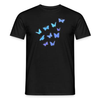 Costruisci sciame di farfalle - T-shirt uomo - nero - Fronte - AI Model Male 178 light (178cm)