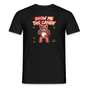 Montrez-moi le truc ou la friandise du costume d’Halloween - T-shirt homme - noir - Devant - AI Model Male 178 light (178cm)