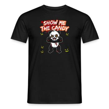 Montrez-moi le truc ou la friandise du costume d’Halloween - T-shirt homme - noir - Devant - AI Model Male 178 light (178cm)