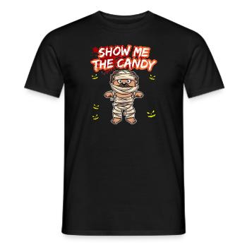 Montrez-moi le truc ou la friandise du costume d’Halloween - T-shirt homme - noir - Devant - AI Model Male 178 light (178cm)