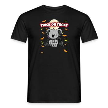 Trick Or Treat Scary Creepy Halloween Monster - Men's T-Shirt - black - Front - AI Model Male 178 light (178cm)