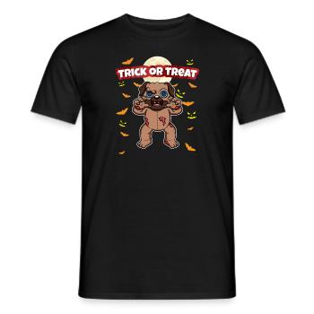 Trick Or Treat Scary Creepy Halloween Monster - Men's T-Shirt - black - Front - AI Model Male 178 light (178cm)
