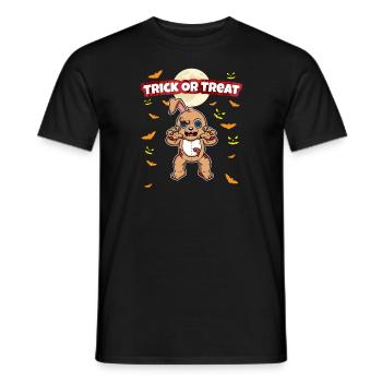 Trick Or Treat Scary Creepy Halloween Monster - Men's T-Shirt - black - Front - AI Model Male 178 light (178cm)