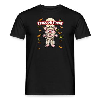 Truc ou traiter effrayant monstre d’Halloween effrayant - T-shirt homme - noir - Devant - AI Model Male 178 light (178cm)
