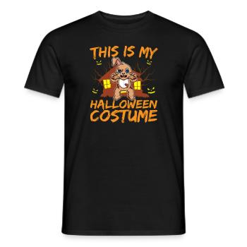 Animal effrayant et effrayant C’est mon costume d’Halloween - T-shirt homme - noir - Devant - AI Model Male 178 light (178cm)