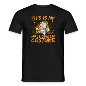 Scary Creepy Animal This Is My Halloween Costume - Men's T-Shirt - black - Front - AI Model Male 178 light (178cm)