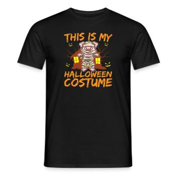Scary Creepy Animal This Is My Halloween Costume - Men's T-Shirt - black - Front - AI Model Male 178 light (178cm)