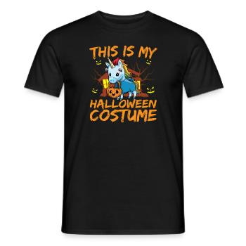 Scary Creepy Animal This Is My Halloween Costume - Men's T-Shirt - black - Front - AI Model Male 178 light (178cm)