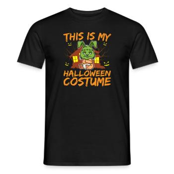 Scary Creepy Animal This Is My Halloween Costume - Men's T-Shirt - black - Front - AI Model Male 178 light (178cm)