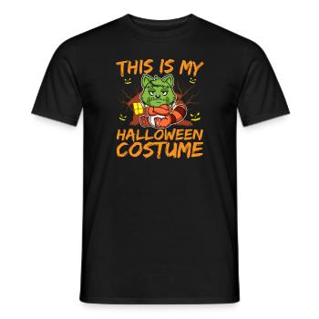 Animal effrayant et effrayant C’est mon costume d’Halloween - T-shirt homme - noir - Devant - AI Model Male 178 light (178cm)