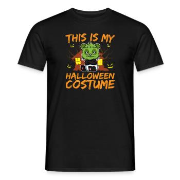 Scary Creepy Animal This Is My Halloween Costume - Men's T-Shirt - black - Front - AI Model Male 178 light (178cm)