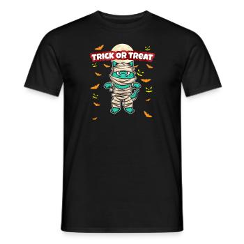 Trick Or Treat Scary Creepy Halloween Monster - Men's T-Shirt - black - Front - AI Model Male 178 light (178cm)