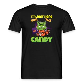 I'm Just Here For The Candy Scary Halloween Beast - Männer T-Shirt - Schwarz - Vorne - AI Model Male 178 light (178cm)