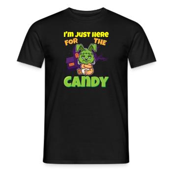 I'm Just Here For The Candy Scary Halloween Beast - Männer T-Shirt - Schwarz - Vorne - AI Model Male 178 light (178cm)