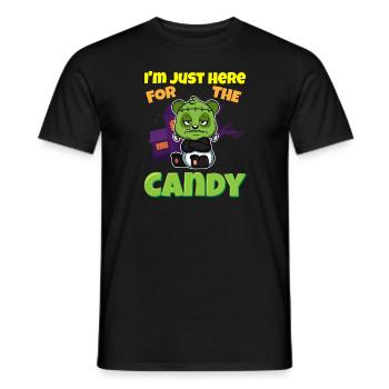 I'm Just Here For The Candy Scary Halloween Beast - Männer T-Shirt - Schwarz - Vorne - AI Model Male 178 light (178cm)