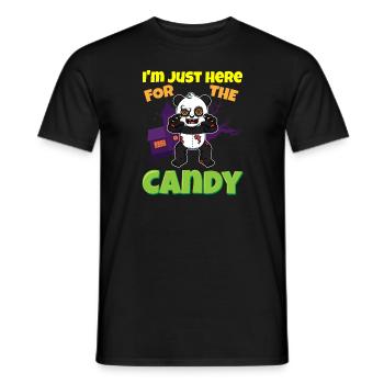I'm Just Here For The Candy Scary Halloween Beast - Männer T-Shirt - Schwarz - Vorne - AI Model Male 178 light (178cm)