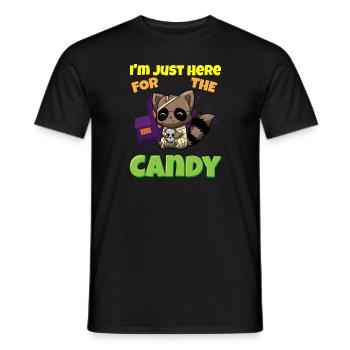 I'm Just Here For The Candy Scary Halloween Beast - Männer T-Shirt - Schwarz - Vorne - AI Model Male 178 light (178cm)